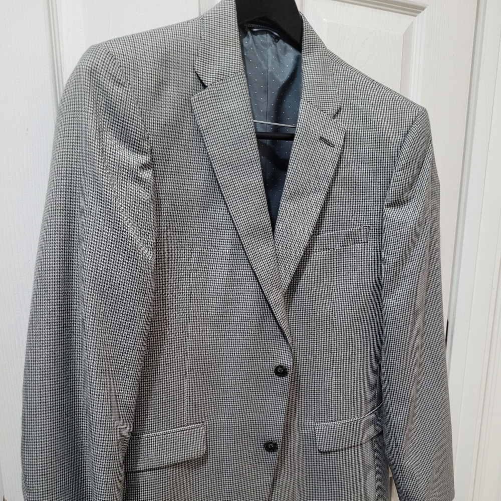Tommy Hilfiger Men's Checkered Gray Blazer